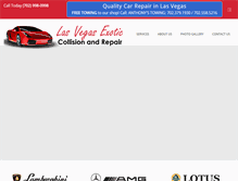 Tablet Screenshot of lasvegasexoticcollisionandrepair.com